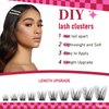 Lash Clusters DlY Eyelash Extensions 50D 0.07 D Curl 14-18mm Eyelash Clusters Mixed Tray Cluster Eyelash Extensions Natural individual Lashes (50D-0.07D-14-18mm)