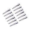 50pcs 1.75 Inches Single Prong Curl Clips Silver Hair Clips Metal Alligator Hair Pins Clips for Hair Extensions
