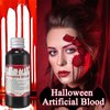 Fake Liquid Blood Washable,Realistic Halloween Zombie Vampire Fake Blood Makeup for Clothes Cosplay Bride Theater Monster SFX Makeup Dress Up