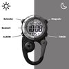 Dakota Light Digital Backpacker. Alarm, Stopwatch, Timer and Dual Time, Outdoor Gifts for Men and Women, Tactical Digital Watch (Black)