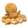 XIYUAN Stuffed Octopus Plush Toy Octopus Plush Doll Cute Big Eyes Octopus Stuffed Animals Soft Stuffed Marine Animals Plush Pillow for Kids Gift Small11.8inch (Yellow)