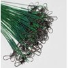 60pcs Fishing Wire Leaders Nylon-Coated Fishing Line Wire Leaders with Swivels and Snaps 6inch, 9inch, 12inch