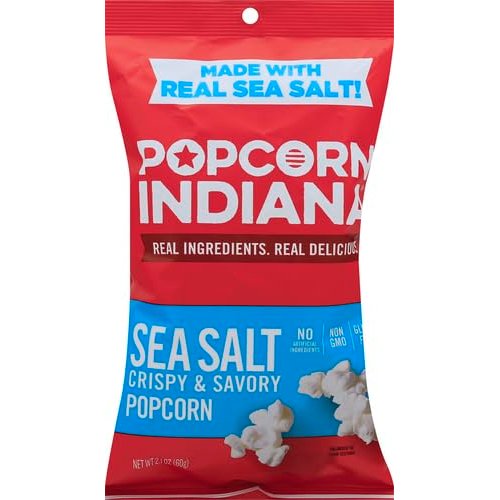 Popcorn Indiana Sea Salt, 2.1-Ounce (Pack of 6)