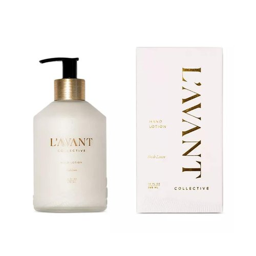 L'AVANT Collective Luxury Hand Lotion Glass Bottle - High Performing Moisturizing Hand Cream for Dry, Cracked Hands, Nails & Cuticles Hydrating Fragrance Shea Butter Heal & Restore Softens Skin 10 Oz