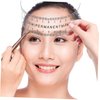 Healifty Eyebrow Embroidery Ruler Plastic Curved Makeup Brow Ruler Tattoo Measure Tools for Lady