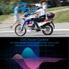 Wipeeyes Motorcycle Headset E1 Helmet Intercom Headset with CVC Noise Cancellation Stereo Music IPX6 Waterproof for Full face Helmet