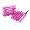 LASSUM 2 Pcs Nail Art Craft UV Gel Brush Polish Pen Rest Plastic Holders Stands for Holding 5 Separate Brushes
