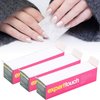 3 Pack Lint Free Nail Wipes Polish Remover Acrylic Gel Nail with 1 Pump Bottle Dispenser and 1 Cotton Pads Holder
