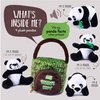 My Talking Plush Panda’s Hut Plush Toy Set | Includes 4 Talking Soft Plush Pandas | with A Plush Panda Hut Shaped Carrier | Great Gift for Baby and Toddler Boys or Girls