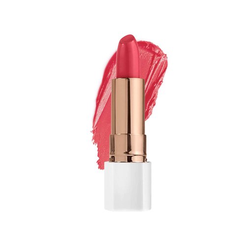 FLOWER BEAUTY Petal Pout Lipstick - Cruelty Free - Nourishing & Highly Pigmented Lip Color with Antioxidants (Hibis-Kiss - Matte)