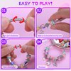 VICTLOV Charm Bracelet Making Kit, DIY Craft for Girls, Unicorn/Mermaid Crafts Gifts Set for Arts and Crafts for Girls Teens Ages 5-12 (Aqua 95 Pieces)