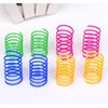 AIMICOCA 120 Pack Cat Spring Toy, Interactive Cat Toy for Indoor Cats Plastic Coils Colorful Springs Cat Toys Active Healthy Fitness Play Coil Spiral Springs Kitten Toys for Swatting, Biting, Hunting