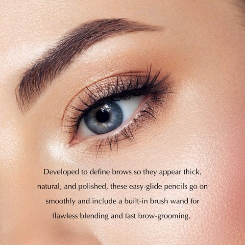 Epilynx Perfect Eyebrow Definer Pencil and Eyebrow Brush, for Sensitive Skin, Gluten-Free, Allergen-Free, Vegan