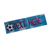 Soccer Ball Headband with YOUR CUSTOM NAME - Embroidered Hand Tie Dyed Cotton Headband (Turquoise Tie Dye)