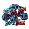 Christian-Themed Monster Truck Temporary Tattoos – 1.5” Faith-Inspired Designs for Boys – Fun Party Favors & Gifts