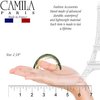 Camila Paris CP3233 French Hair Barrette, Hair Ponytail Holder for Fine Long Hair, Green, Automatic Strong Hold Grip Hair Clips for Women, No Slip Styling Girls Hair Accessories, Made in France