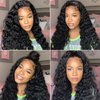 ESIWONHAIR Deep Wave Brazilian Virgin 13×4 Lace Front Wigs Human Hair Pre Plucked With Baby Hair Glueless Deep Wave 13x4 Lace Frontal Wig for Black Women (18Inch, Natural Color)