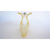 Generic Clear transparent lite golden yellow hair claw clip for fine, thin hair