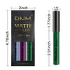 evpct DNM 3Pcs Dark Blue Emerald Green Purple Matte Liquid Lipstick Lip Stain Sets for Women Matte+Lipstick Long Lasting 24 hr Hours Magic Lipstick 24 Hours original Waterproof 21#