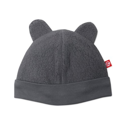 Zutano baby boys Unisex Fleece infant and toddler hats, Gray, 3-6 Months US
