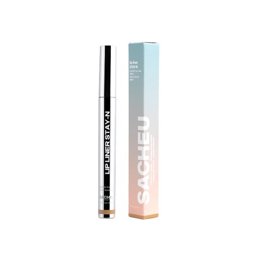 Sacheu Lip Liner Stay-N - Peel Off Lip Liner Tattoo, Peel Off Lip Stain, Long Lasting Lip Stain Peel Off, Infused with Hyaluronic Acid & Vitamin E, For All Skin Types - MUAH-ve Shade, Pack of 1