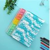 Fidget Notebook, Pop It Fidget Toy, Push Pop Spiral Notebook, Silicone Bubbles Sensory Toy Stress Reliever, Anxiety Relief Pop Journal, School/ Office Notebook (Light Blue)