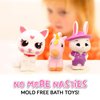 SplashEZ Girl Bath Toys Mold Free Bath Toys for Girls and Toddlers, Girl No Hole Bath Toys, No Mold for Tub,Beach,Pool, BPA-Free, Dishwasher-Safe, Infant Bath Toys No Holes 0 1 3 6 12 18 Months