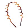 Sumddy 4Pcs Comfortable Shark Tooth Comb Headband Zigzag Hair Band Toothed Headband Women Men Hair Accessory (A#)