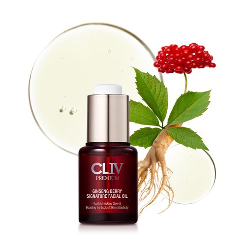 CLIV Ginseng Berry Signature Facial Oil, Glassy Glow, Boosting the Look of Skin&#39;s Texture, Moistu...