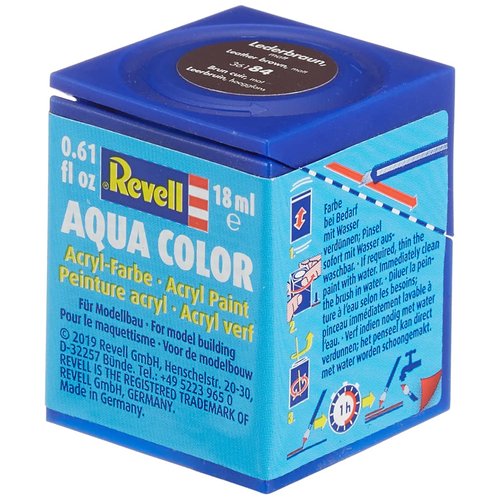 Revell 18ml Aqua Color Acrylic Paint (Leather Brown Mat Finish)