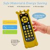 Baby TV Remote Control Toy with Cute Giraffe Soft Silicone Cover Teething Toy, Realistic Baby Musical Remote Control Toy with Light ＆ Sound (Giraffe)