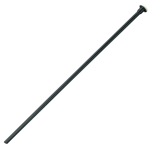 Westbrass D124-62 3/8" x 20" Brass Flat Head Toilet Riser Supply Line, 1-Pack, Matte Black