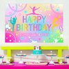 kreat4joy Gymnastics Birthday Party Decorations Backdrop, Gymnastics Birthday Party Supplies Backdrop Banner for Girl Jump Tumble Play Birthday Decorations Photography Background 5 x 3 ft