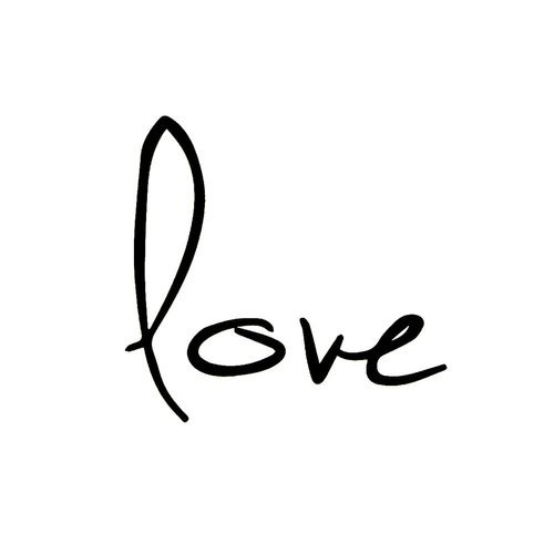 Oottati Waterproof Tiny Cute Fake Hand Neck Temporary Tattoos Stickers 2 Sheets Handwrite Word Love Couple Lovers