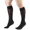 Truform Sheer Compression Stockings, 8-15 mmHg, Women's Knee High Length, 20 Denier, Black, Small