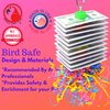 Bonka Bird Toys 1472 Pk2 Small Poker Shred Bird Toy Parrot cage Craft Cockatiel Parakeet Forage Shred Budgie Accessories Assorted chew Supplies