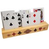 Barely Adorned Wood Playing Card Holder | Playing Card Rack - for Rummy, Bridge, Canasta Card Games and More - Children, Arthritis Aid