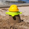HABA Sand Bucket Scooter - 4 Piece Nesting Beach Toy Set - Toddler Summer Toys & Toddler Beach Essentials with Sand Bucket, Sieve, Shovel, & Pail on Wheels - Perfect Beach Toys for Toddlers 1-3