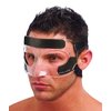 MUELLER Sports Medicine Face Guard, Nose Guard for Sports, Adjustable Face Mask with Foam Padding for Men and Women, One Size, Clear