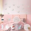 Butterfly Birthday Party Decorations - Butterfly Happy Birthday Banner, Latex Balloons, 3D Butterfly Stickers, Cake Topper, Fringe Curtains and Tablecloth for Girls Spring Garden Party Supplies