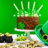 240 Pieces St. Patrick's Day Shamrock Coins Saint Patty's Day Plastic Lucky Clover Coins Shamrock Luck Coins Table Sprinkles for Party Supplies (Gold)