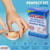 Secure Denture Adhesive Strips – Zinc Free – Waterproof – Comfortable Cushion Fit for Uppers & Lowers – Extra Firm All-Day-Hold – No Mess – Clean Ingredients – 15 Strips (8 Pack) 120 Strips Total