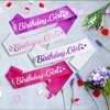 LXYXUUN Birthday Girl Sash Royal Blue, Silver Foil Birthday Sash for Girl Funny Birthday Party Decorations, 16 18 21st Bday Sash Gift Ideas