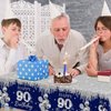 Guzbewu 90th Birthday Party Supplies for Men,3pcs Sliver Blue 90th Birthday Tablecloth Rectangle Happy 90th Birthday Table Cloth for Blue 90th Birthday Decorations