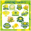 24 Pcs Pickleball Hanging Decorations Pickleball Hanging Swirls Ceiling Swirls Pickleball Birthday Party Supplies for Pickleball Party Decorations Sports Decorations