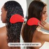 Hair Brush, 4pcs Hair Brushes for Women Men, Brush for Curly Hair Baby Mens Mini Toddler Hair Brush Red