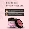 ANSHGANIC Rose Infused Face Gel Aloevera with Rose Enriched with Vitamin C & E For All Skin Types