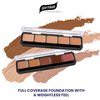 Graftobian HD Glamour Crème Foundation Palette (Ultra-Lights) - High Definition 5 Color Makeup Palette, Cream Based Foundation Concealer and Contour Palette, Full Coverage - Lightest Skin Shades