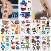 Temporary Tattoo, 60pcs Fake Tattoos Designs, Waterproof Body Art Stickers, Fan Games Event Tattoo Decorations, Party Favors Scholl Reward Prizes Supplies for Boys Girls Women Men 10 Sheets Football