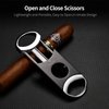 CIGARWONG Cigar Cutter Stainless Steel V-Cut Cigar Cutter Double Cut Blade Sharp Portable